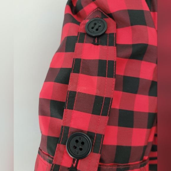 Burberry trench coat/dress in red Buffalo check - Picture 8 of 16